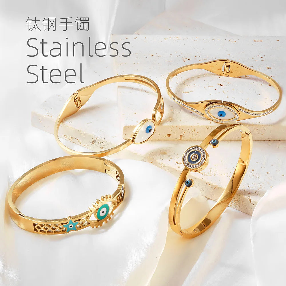 High-end Women's Non-fading Jewelry Wholesale Women's Gold-plated Titanium Steel Bracelet