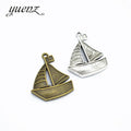 YuenZ Alloy Sailboat Charms Metal Antique Pendant Charms Making DIY Handmade 31*25mm J297
