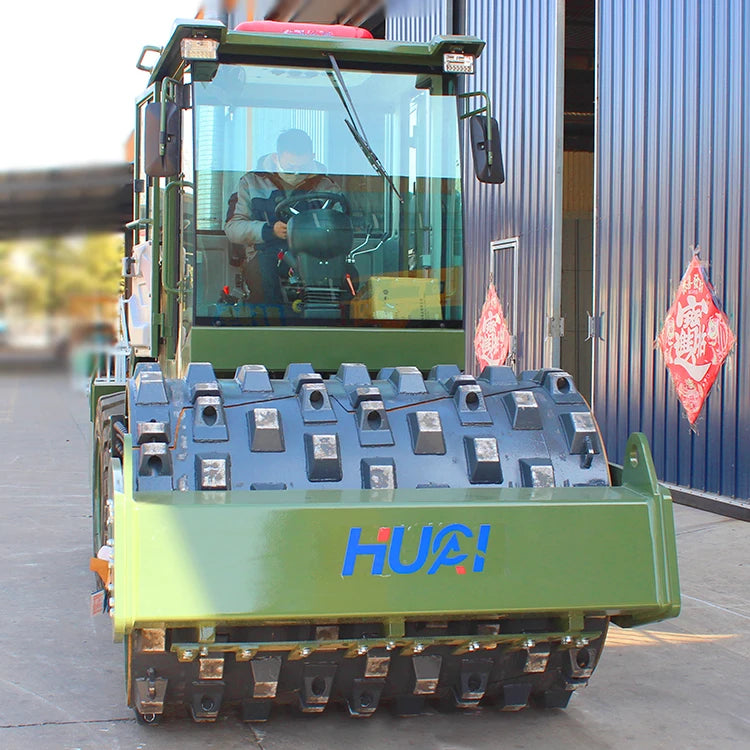 8 Ton Mini Asphalt Road Roller with 13HP Diesel/Gasoline Engine Ride-on Road Compactor Vibratory Roller with Core Pump Component