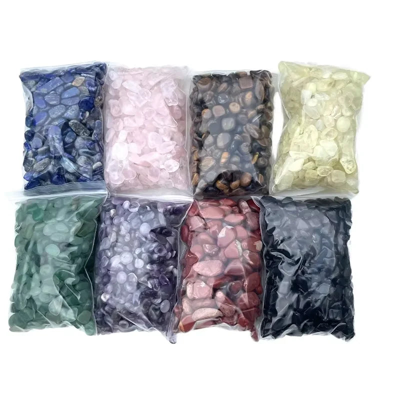 Spot Sale 7-9mm Geothermal Charged Tumbled Chips Stone Polished Gravel Rocks Energy Infused
