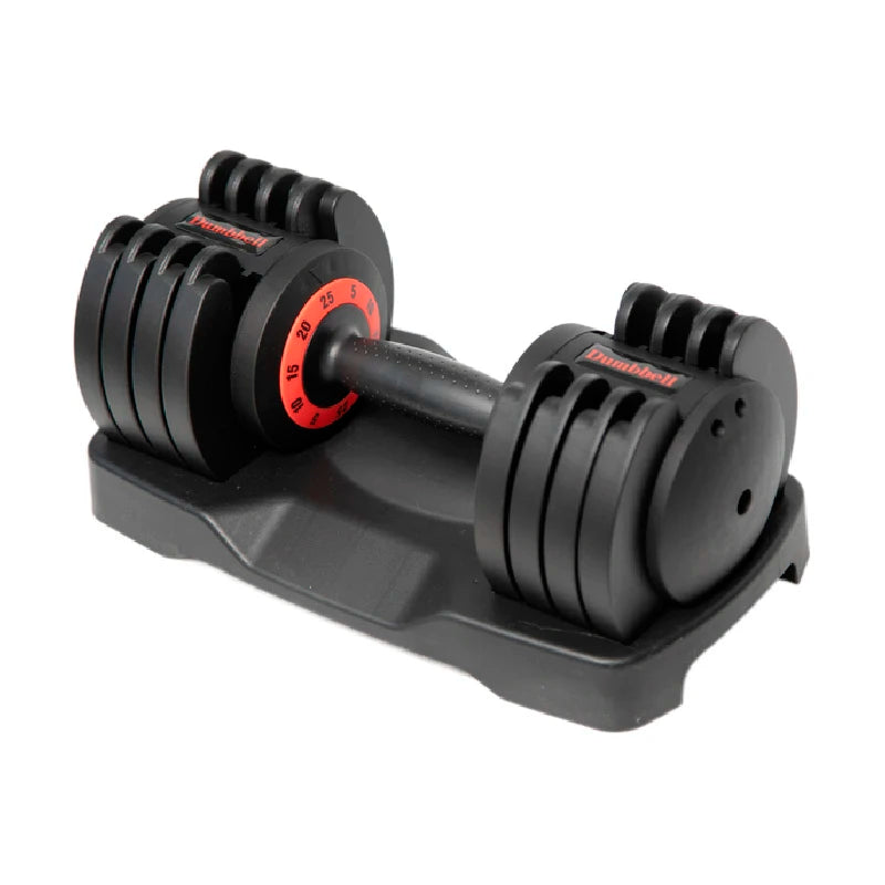 Smart Twist Lock 25LB Adjustable Sport Dumbbell Set Quick Easy Fitness Home Gym Dumbbell with ABS Cover and Stand for Home Use