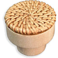 Rattan Furniture Handles & Knobs Rustic Wooden Handle and Pulls for Drawer Kitchen Cabinet Cupboard Doors