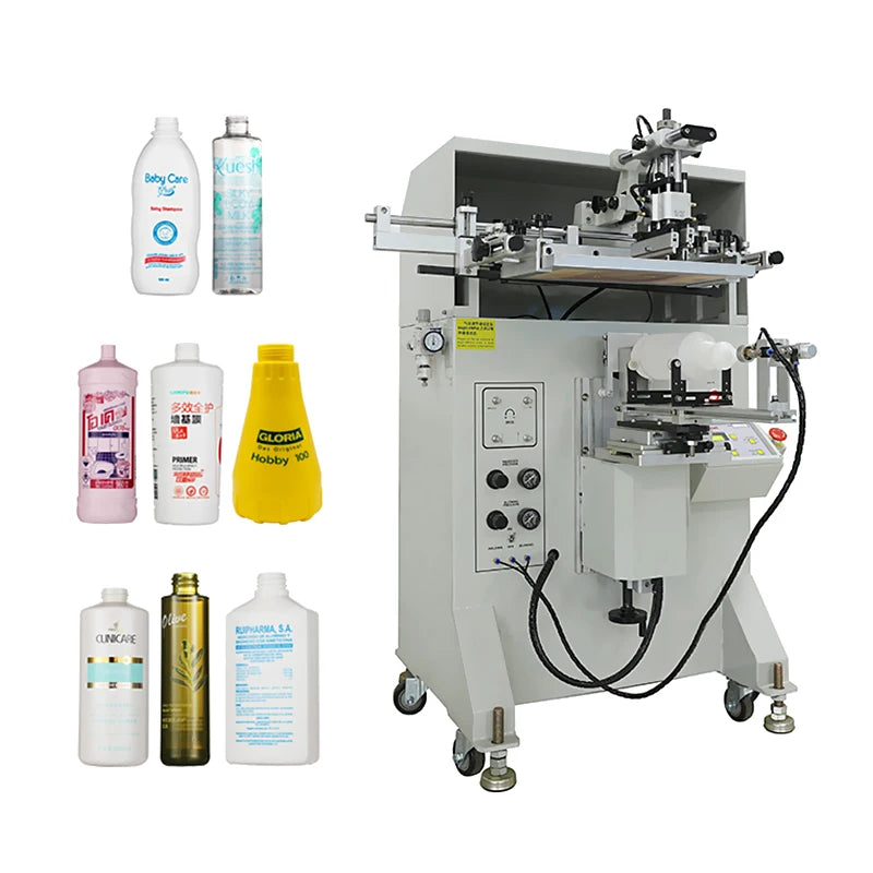 S250 S350 Manual Pet Cups Cylindrical Plastic Cup Silk Screen Printer Bottle Semi Auto MegaBDM