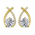 High End Vintage Bling Jewelry Wedding 925 Sterling Silver Ladies Moissanite Earrings for Brides
