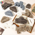 QIYUE Boutique Simulation Rabbit Hair Claw Clip Large Autumn and Winter Plush Shark Clip Women's Hair Accessories