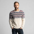 Men's Classic Winter Knit Design Nordic Fair Isle Lambswool Sweater Breathable Classic Winter Knit Design