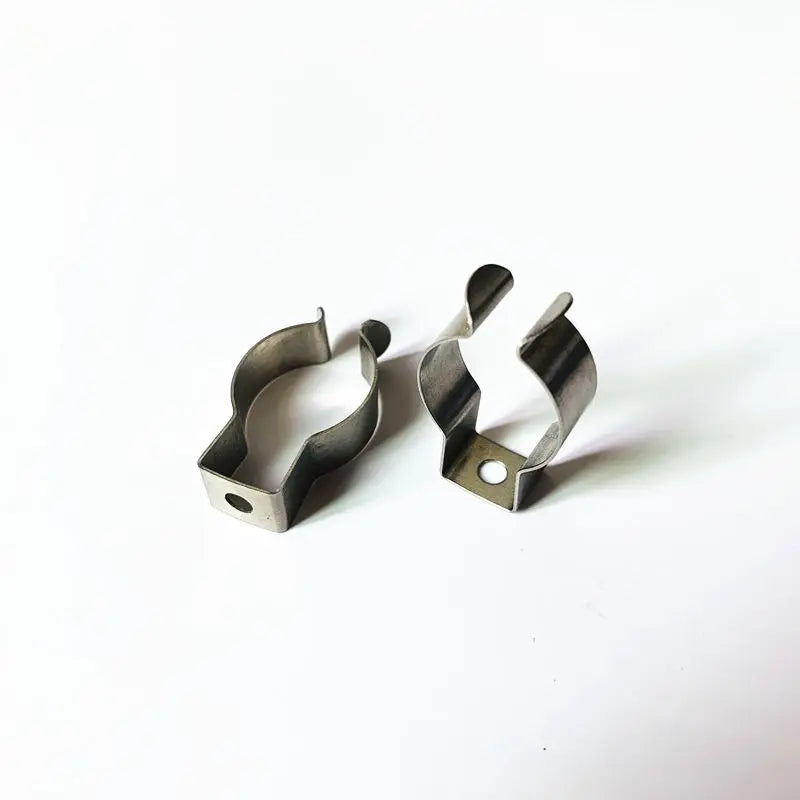 Industrial LED Light Tube Lamp Spring Mounting Clip 304 Stainless Steel Coil U Shape Nickel-plated T8 Fastener