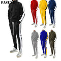PASUXI Autumn and Winter Men's Sports Suits Clothing Manufacturers Direct Zipper Decoration Fitness Leisure Gym Sets