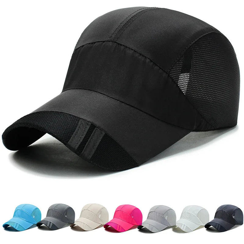 Wholesale 100% Polyester Summer Sports Baseball Cap UV Proof Cool Breathable Quick Drying Street Design for Business Outdoor