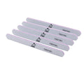 Wholesale Disposable Zebra Emery Double Side Nail File 100/180 Professional Easy Use Straight Shape Finger Trim Tools