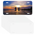 Personalized License Plates for Front of Car Tags  12''x 6''x 0.025'' Sublimation Aluminum Blank Printing Custom License Plates