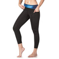Women's Elastic Waist Compression High Waist Yoga Leggings Thermo Sweat Capris Workout Pants for Weight Loss Waterproof Quick