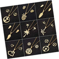 DAIHE Fashion Non Tarnish 18K Gold Plated Heart Moon Butterfly Pendant Earring Necklace Stainless Steel Jewelry Set for Women