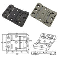 DIN Rail Clamp 68x35x8mm Spring Loaded Bracket Nylon Metal Iron Material Inch Plastic Clip Installation Guide Rail Metric