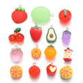 Resin Fruits Charms Grape Strawberry Avocado Peach Apple Pendant DIY Earrings Necklace for Jewelry Making Accessories W364