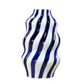 Blue White Ceramic Vase Luxury Hydroponic Design Creative Accessible for Flower Arrangement for Living Room Dining Home Matt