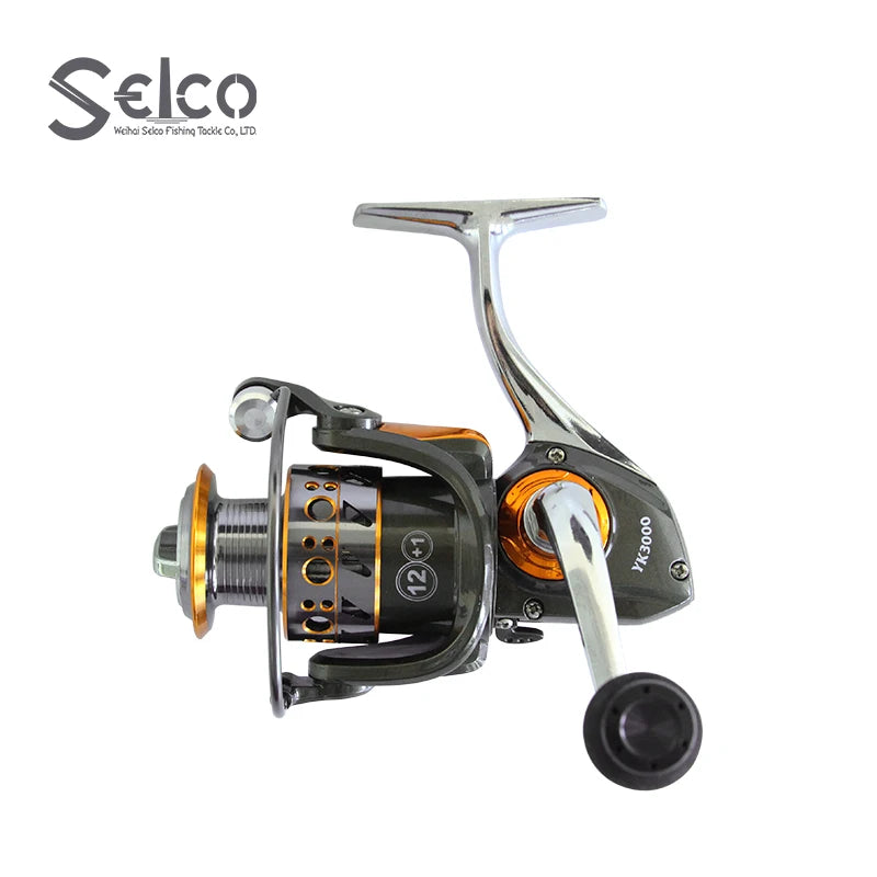 Selco Cheap 1000 to 7000 Salt Water Left Trolling Fishing Baitcast Reel Stainless Steel Fishing Reel
