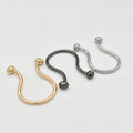 Fancy U Shape Buckle Anti-Corrosion Decoration Metal Gold   Bikini Connector for Summer Swimwear