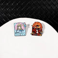 Wholesale Alloy Metal Badge Showgirl Music Instrument Enamel Cartoon Pins Anime Brooch for Clothing