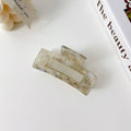 7.8cm Medium Acetate Claw Hair Clip Women Cellulose Acetate Girls Hair Clips Pearl for Thin Hair