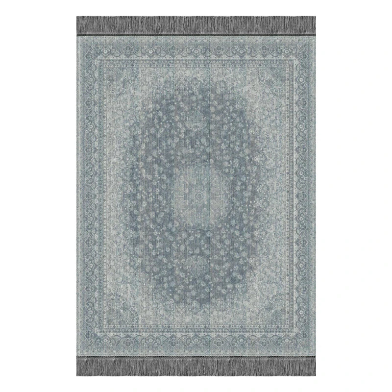 Vintage Pattern Texture Print Carpet Non-slip Kids and Pets Friendly Carpet