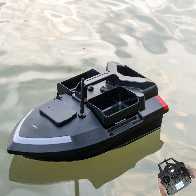 Flytec V020 Marine Propeller Plastic Fishing Bait Boats With Fish Finder and GPS 500M Distance One Key Cruise 40 Points 3 Bin