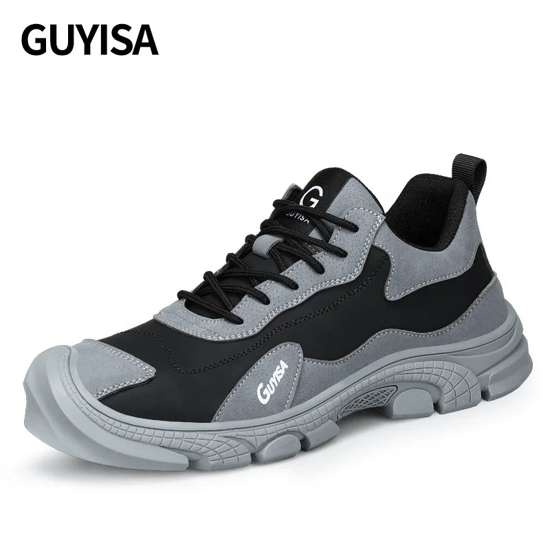 For GUYISA Fashionable Summer Outdoor Casual Shoes Steel Toe CE Certified Anti-Puncture Material Quick Delivery Labor Safety Sho