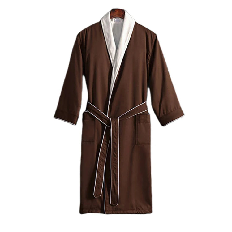 Hotel Quality Bathrobe Custom Microfiber Bathrobe Wholesale 2 Layers Microfiber Spa Hotel Bathrobe