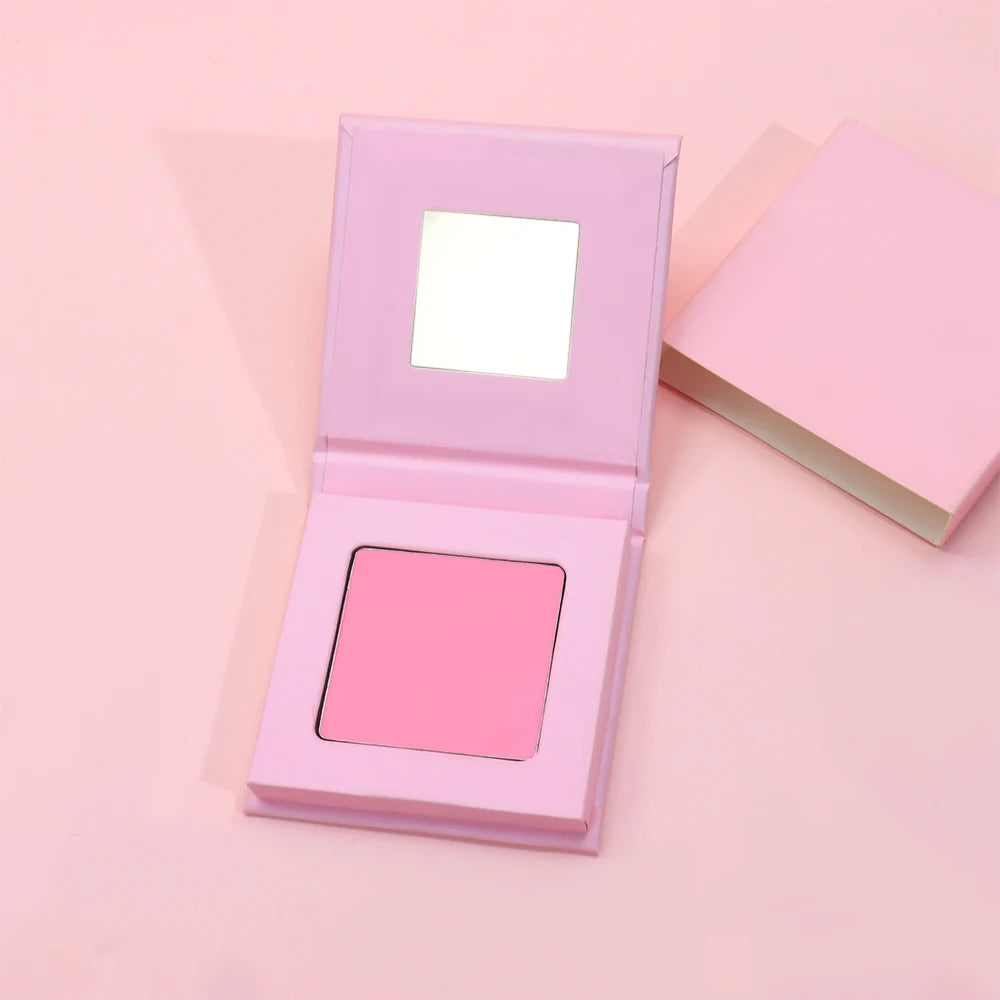2023 Manufacturers Private Label Vegan Glitter Cheek Blush Eyeshadow Aluminum Makeup Poudre Blush Pallette