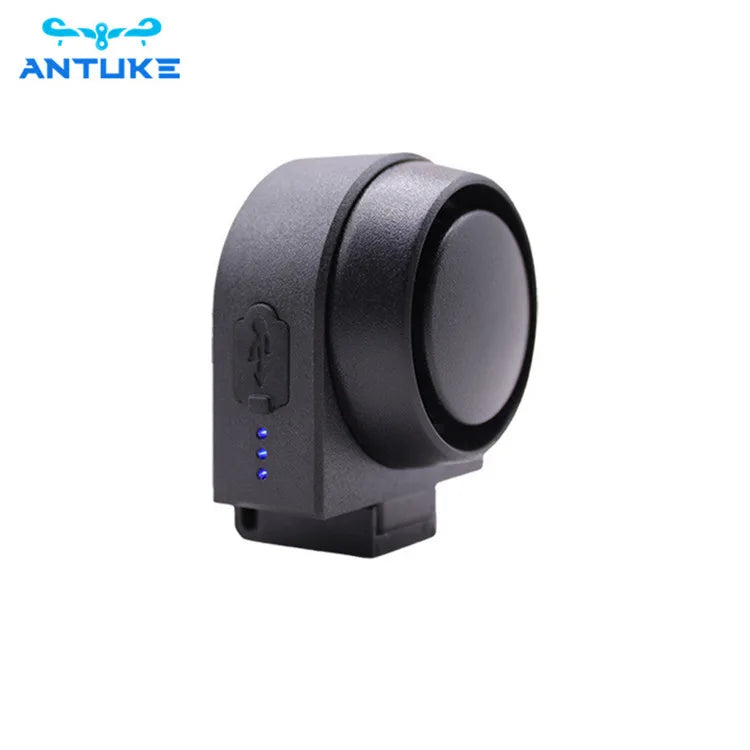 Electric Bicycle Safety Alarm Horn 115db Tweeter with Handle Electronic Accessory Bell