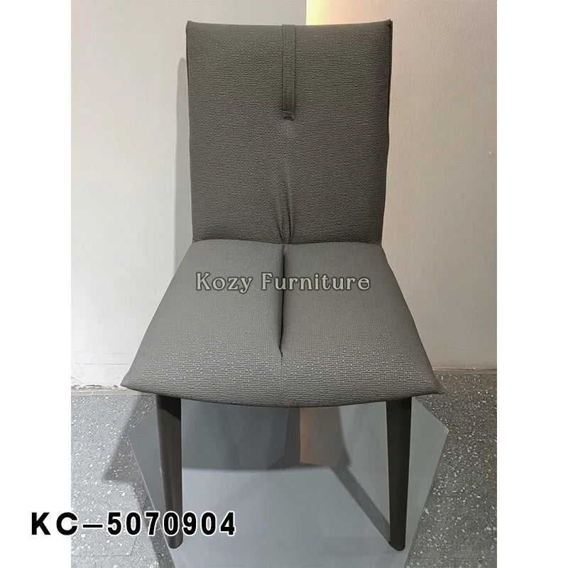 Modern Nordic PU Leather Dining Chair with Metal Legs for Apartment and Workshop Use Made in China