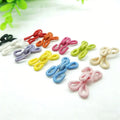 Wholesale Multicolor Customized Fabric Covered Button Sew on  Hooks and Eyes Fur Coat bar or Sweater Fastener