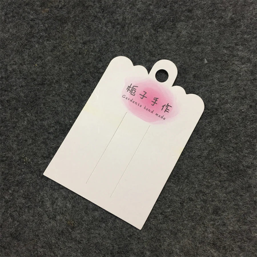 Earrings Hook Card Hook Necklace Earrings Jam Back Card Plus Printed Hairpin Accessories Jewelry Jam