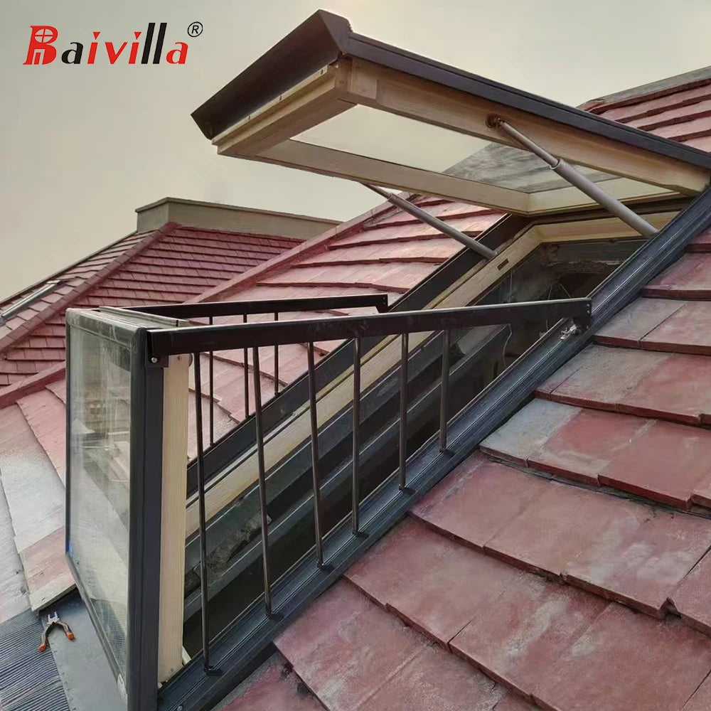 Modern Style Aluminum Alloy Skylight Stunning Loft Conversion Attic Roof Dormer Window Balcony Converts Pop-Up Balcony Seconds