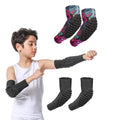 Children Youth EVA Honeycomb AAnti-collision Knee and Arm Pads for Basketball Volleyball Safety Protection Sports Equipments