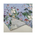 Custom Breathable Friendly Digital Printed Design 100% Linen Flower Printed Stonewashed Linen Fabrics for Men Shirt