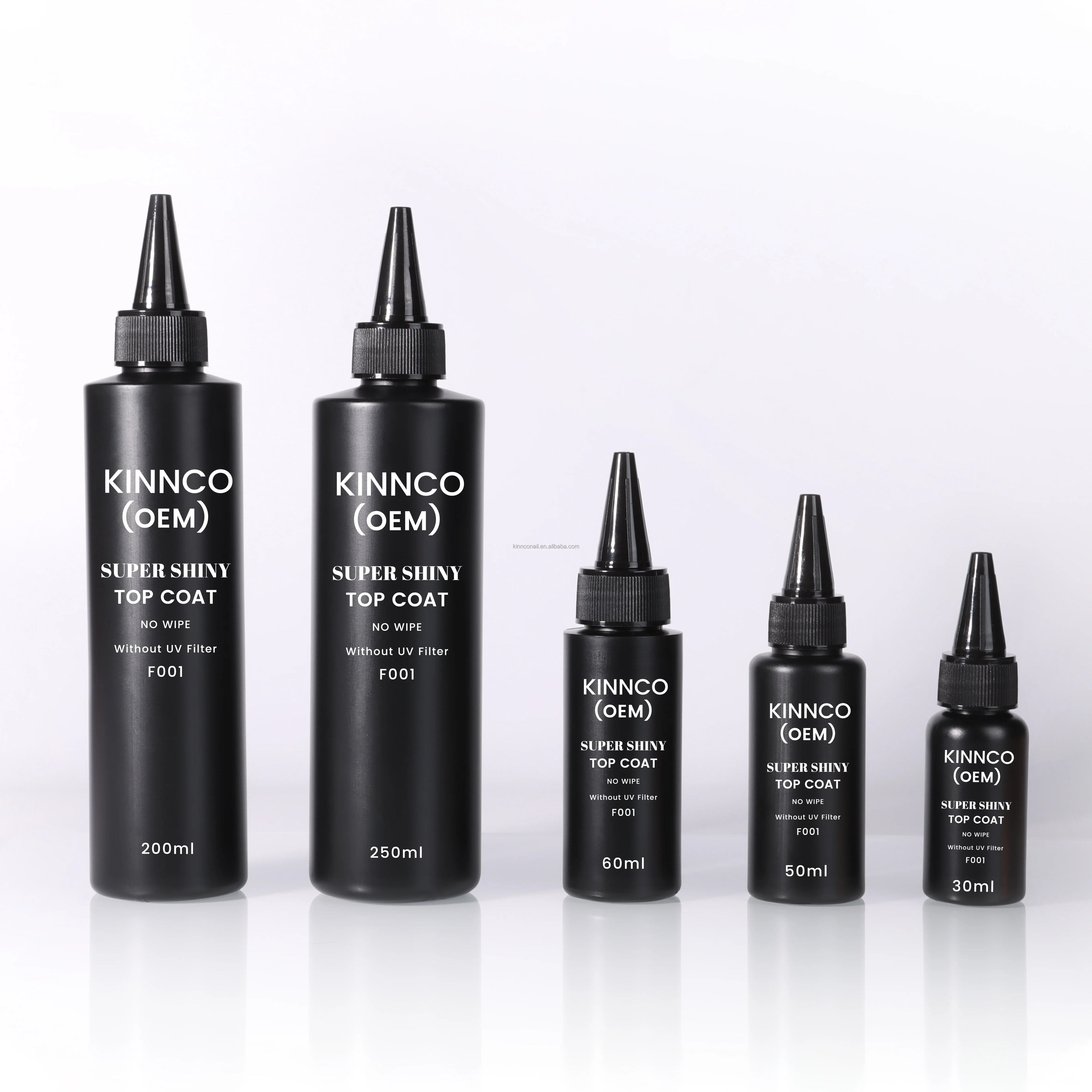 Kinnco Private Label OEM UV Gel Top Coat 30ml-250ml Diamond High Gloss Eco-friendly Long Lasting 30-Day Non-Toxic CE Certified