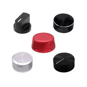 Custom CNC Machining Part Metal Potentiometer Knob Solid Anodized Aluminum Knobs Aluminum Knurled Volume Control Knob