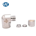 Double Ferrule Compression 90 Degree Stainless Steel 316 Female Elbow Smooth Pipe Fittings NPT Thread Model Head 6mm Forged