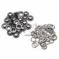 Pure Brass Material Gun Black 5mm/6mm/8mm/10mm Grommet Eyelet With Washer Fit Leather DIY Craft Shoes Belt