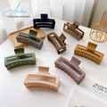 Fashion 13-cm Big Matte Plastic Hair Claws Resin Large Hair Clips for Thick Hair
