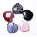 HY New Arrivals Gemstone Carving Hearts Natural Quartz Crystal Chakra Crystal love Heart Stone for Home Decoration