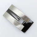 Custom Men's Formal Business Strap 35mm Inner Width Polished Zinc Alloy Western Buckles with Logo Printing Option