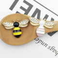 Wholesale Hot Selling Bee Charms Pendants Rhinestone Enamel Craft Embellishments Craftingfor DIY Handmade Crafts (multi)