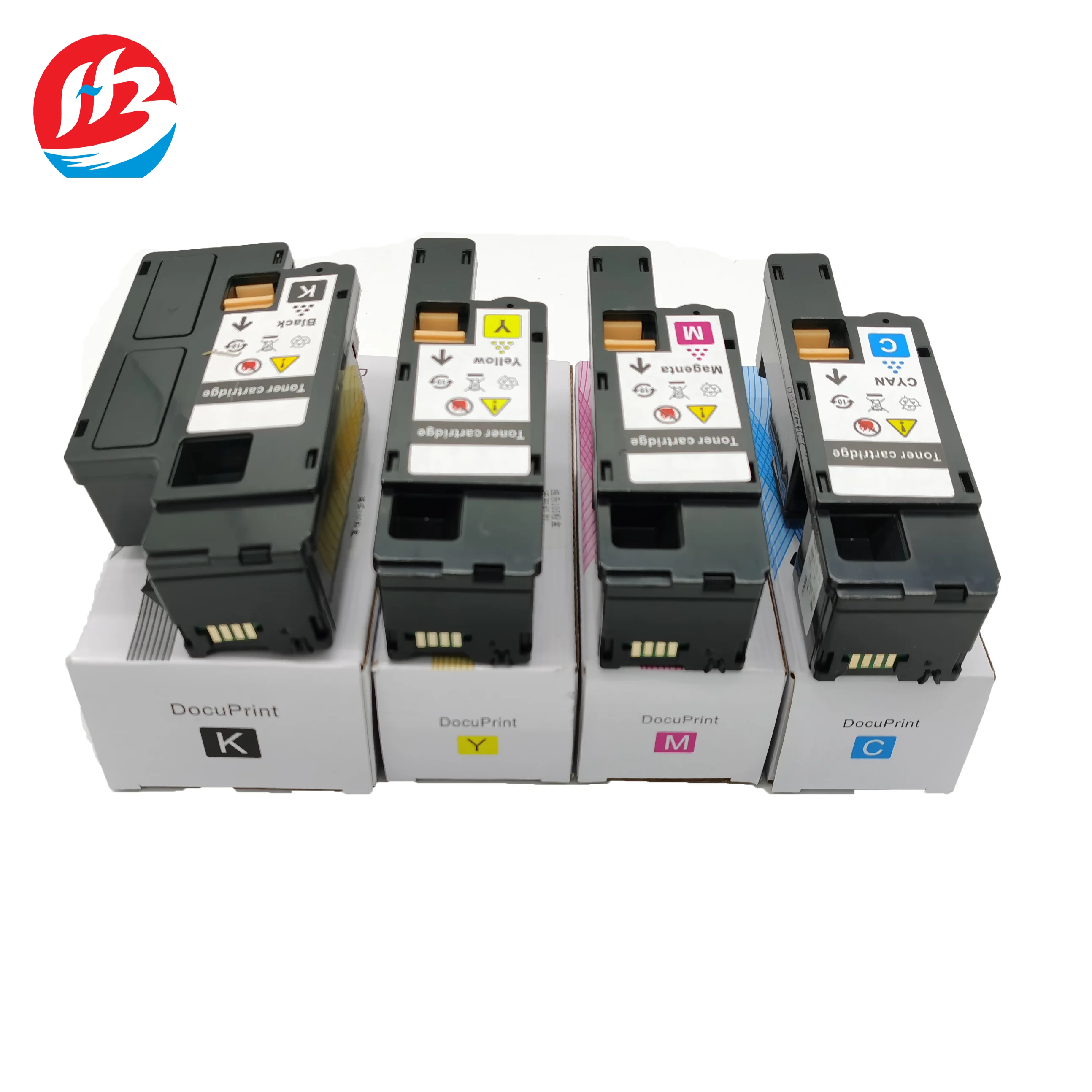 HUIBA Compatible Color Toner Cartridge Fuji CP115/CP115W/CP116W/CP225W/CM115W/CM225FW Printers-18-Month Warranty 5% Coverage ISO