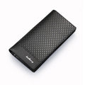 2025 Hot Selling Quality Leather Wallet for Men Woven Pattern Tri-fold Long Purses New Fashion Clutch Bag