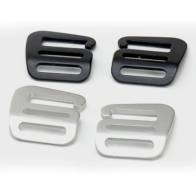 Factory Customized 25MM Black Anodized Aluminium G Hook Strong Adjustable Backpack Lightweight Buckles