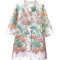 2025 Luxury High-End Women's Mid-Length Coat Slimming A-Line Crewneck Embroidery Decoration Party-Style Floor-Length Natural