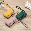 Andong Leather New Short Wallet Purse for Women Genuine Cow Leather Simple Clutch Bag Multifunction Coin Bag Card Holder