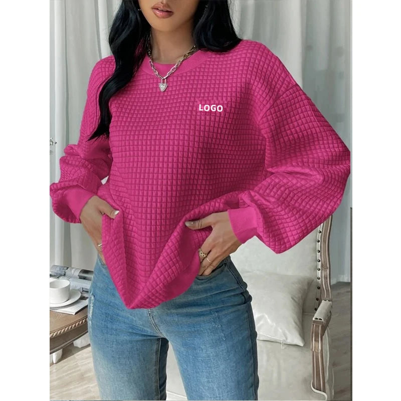 F230032 Clothing Manufacturers Custom Winter Space Cotton Sweatshirt Women's Hoodies Sweatshirts